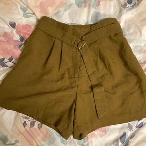 H&M Olive Green Classy Shorts